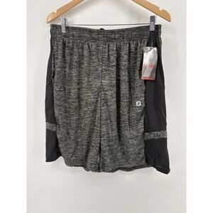 Cougar Sport Athletic Shorts Mens XXL Marled Black‎ Side Mesh Panel Basketball